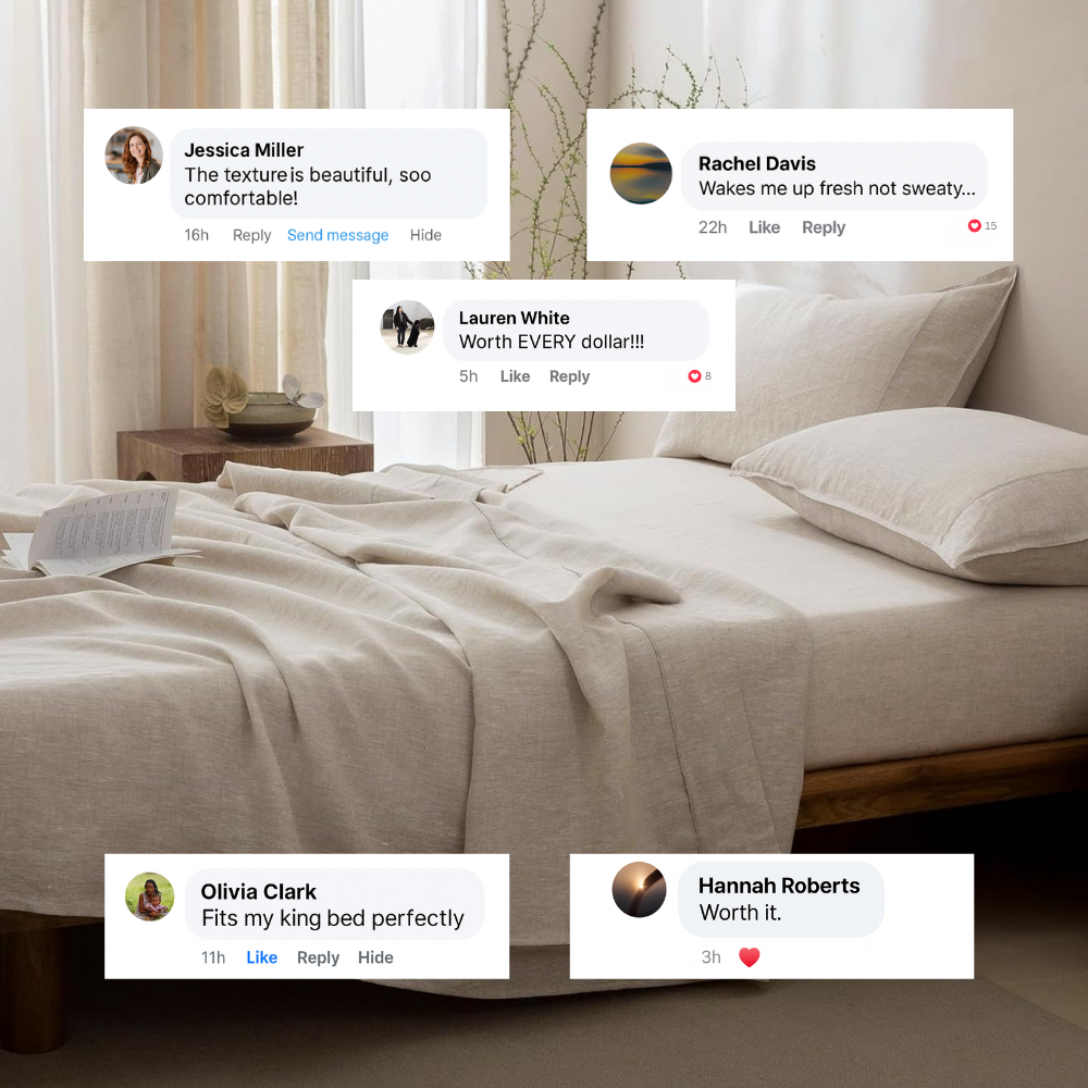 Oeko-Tex® 100% Natural Linen Bedset